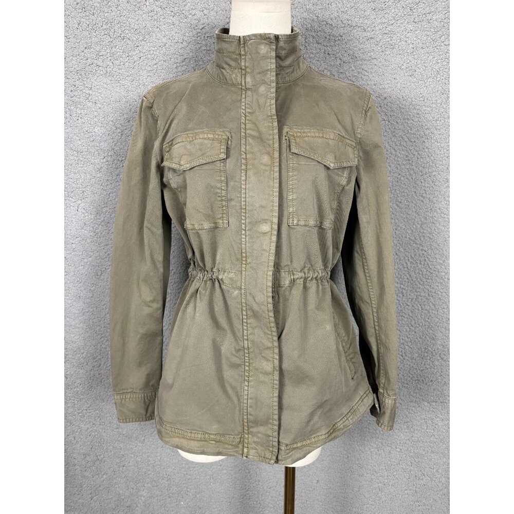 Style & Co. Women's Olive Drab Green Utility Jacket Size Small Pre-Owned